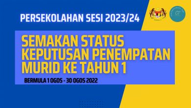 Jadual Semakan Status Keputusan Permohonan Penempatan Murid ke Tahun 1 Sesi Persekolahan 2023/24