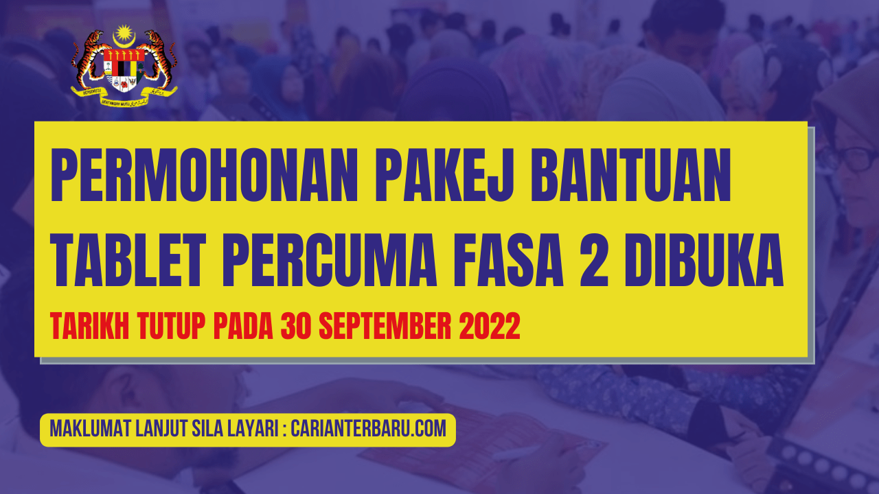 TERKINI ~ Semakan Cara Mohon Bantuan Tablet Percuma Untuk Golongan B40 ...