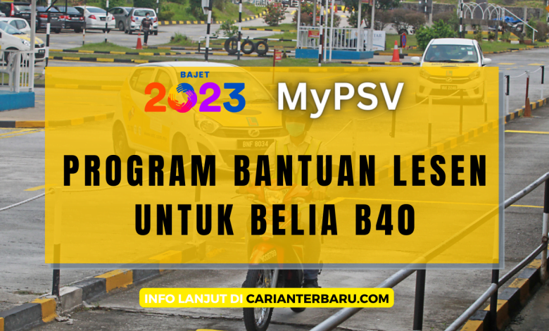 MyPSV : Program Bantuan Lesen Memandu Untuk Golongan Belia B40