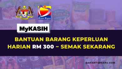 Bantuan MyKasih (Barang Dapur) RM 300