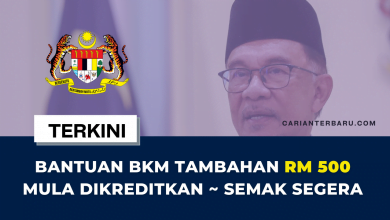 Bantuan BKM Tambahan RM 500 Mula Dikreditkan