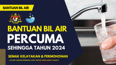 Bantuan Bil Air Percuma Sehingga 2024