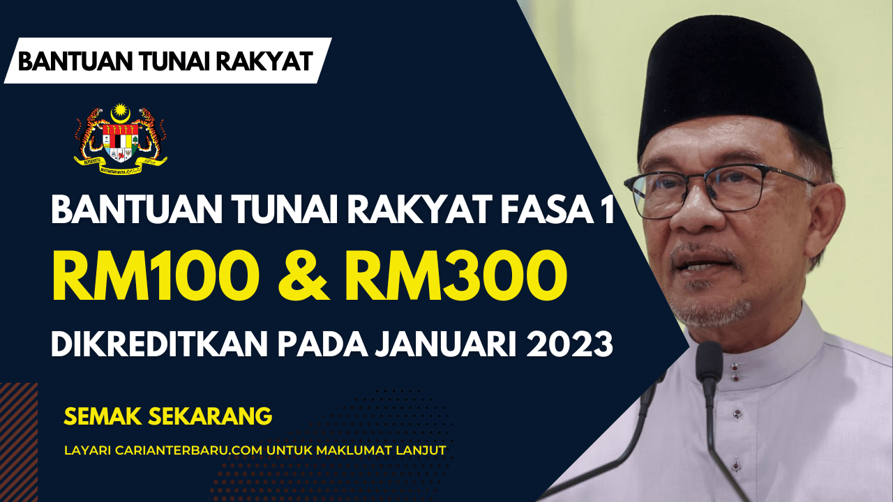 Bantuan Tunai Rakyat Dikreditkan Januari 2023