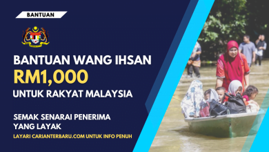 Bantuan Kewangan IHSAN Sebanyak RM1000