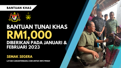 Bantuan Khas Tunai RM1000 Awal Tahun 2023