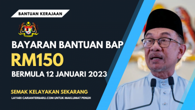 Bayaran Bantuan BAP RM150 Mulai 12 Januari Ini