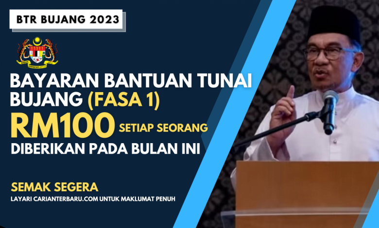 Bayaran Bantuan Tunai Bujang RM100 Diberikan Pada Bulan Ini