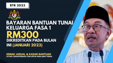 Bayaran Bantuan Tunai Keluarga RM300 Diberikan Pada Bulan Ini