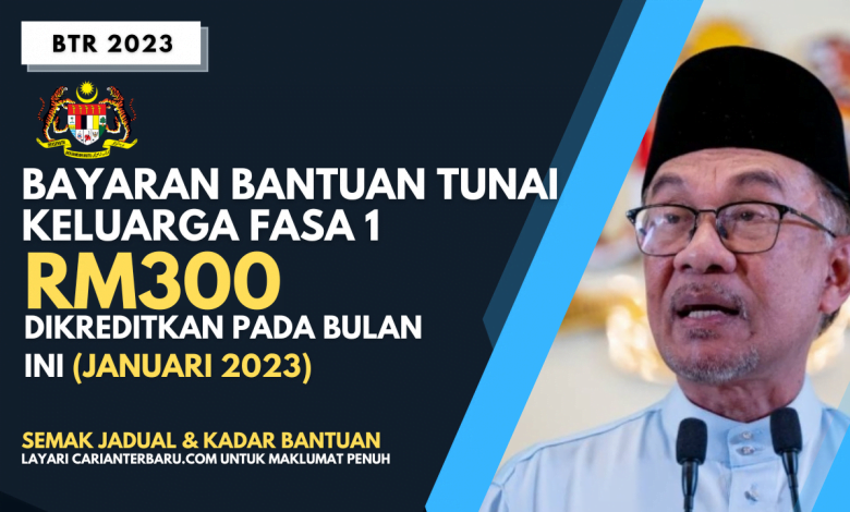 Bayaran Bantuan Tunai Keluarga RM300 Diberikan Pada Bulan Ini