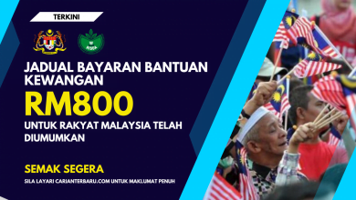 Jadual Bayaran Bantuan RM800