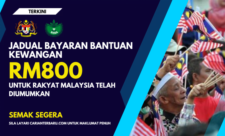 Jadual Bayaran Bantuan RM800