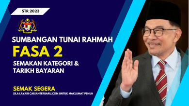 Bantuan STR Fasa 2 : Semak Kategori & Tarikh Bayaran