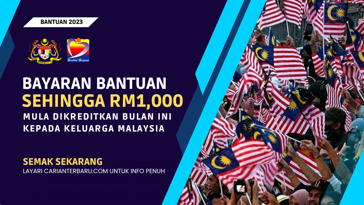 Bantuan Khas Sehingga RM1000 Mula Dikreditkan