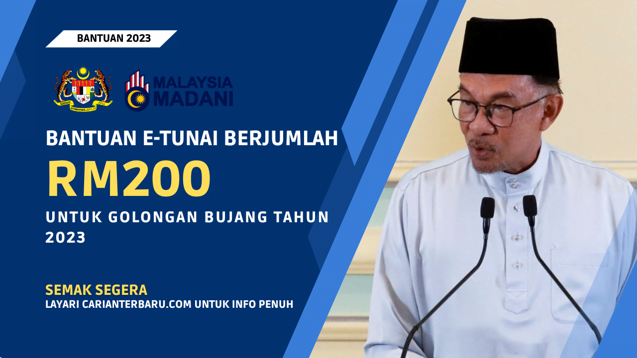 Bantuan eTunai RM200 Untuk Golongan Bujang