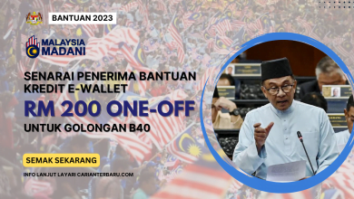 Bantuan Kredit EWallet RM200 Untuk B40