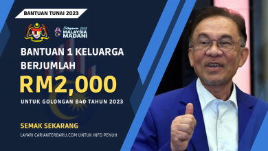 Bantuan 1 Keluarga RM2000 Untuk Golongan B40