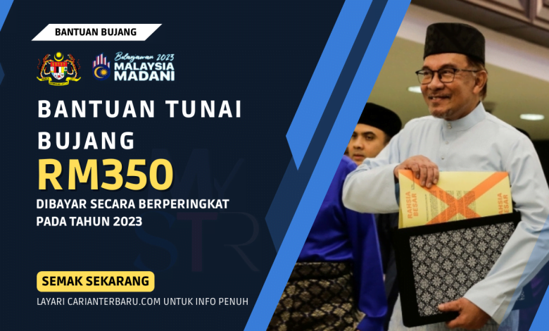 Bantuan Tunai Bujang RM350 Dibayar Berperingkat