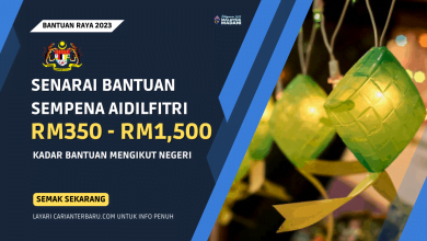 Senarai Bantuan Sempena Aidilfitri Mengikut Negeri