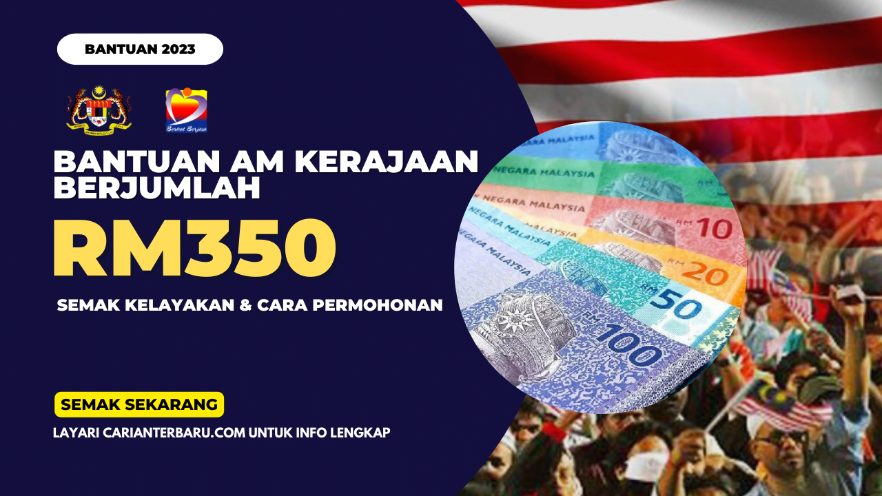 Bantuan Am Kerajaan RM350 : Cara Permohonan