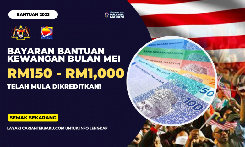 Bayaran Bantuan Kewangan Bulanan Bagi Bulan Mei Telah Mula Dikreditkan