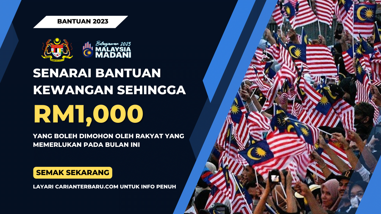 Senarai Bantuan Kewangan Bulanan Untuk Rakyat