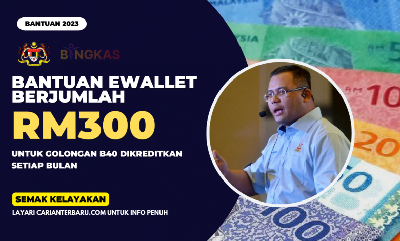 Bantuan EWallet RM300 Sebulan Untuk B40