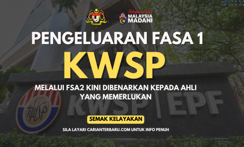 Pengeluaran Fasa 1 KWSP Melalui FSA2 : Semak Kelayakan