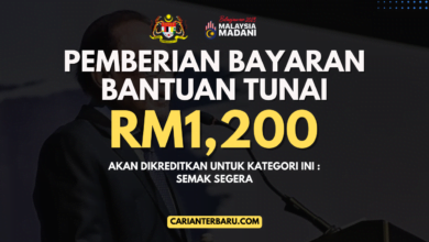 Bantuan Tunai RM1200 Akan Dikreditkan Untuk Kategori Ini