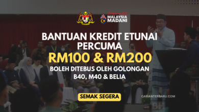 Kredit etunai RM100 & RM200 adalah merupakan sebuah inisiatif khas berbentuk bantuan ewallet yang ditawarkan secara percuma kepada rakyat.