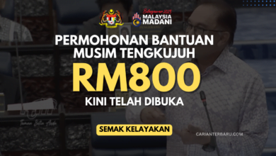 Bantuan Musim Tengkujuh RM800 : Permohonan Kini Telah Dibuka