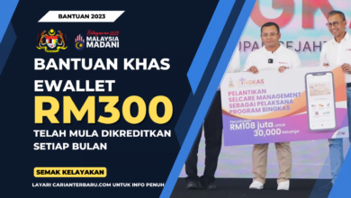 Bantuan EWallet RM300 Bingkas : Dikreditkan Setiap Bulan