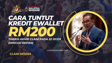 Cara Tuntut Kredit Ewallet Percuma RM200 : Semak Segera