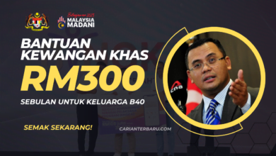 Bantuan Kewangan Bingkas RM300 Sebulan : Untuk Keluarga B40