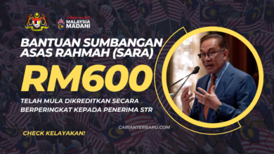 Sumbangan Asas Rahmah (SARA) RM600 :Diberikan Berperingkat