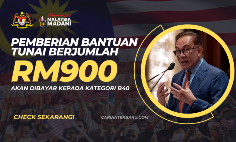 MySTR : Bayaran Bantuan Tunai RM900 Akan Dibayar Untuk B40