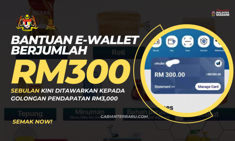 Rasmi : Bantuan RM300 Sebulan Ditawarkan Untuk Keluarga B40