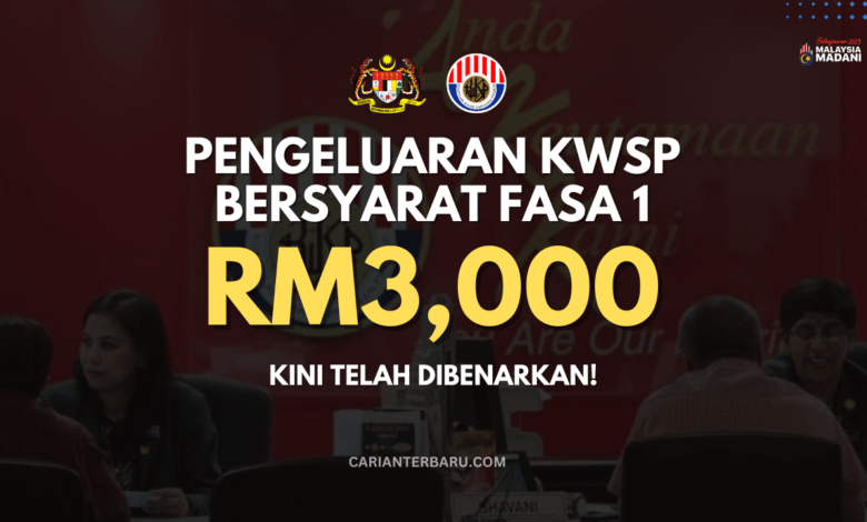 KWSP : Pengeluaran Bersyarat Fasa 1 Kini telah Dibenarkan