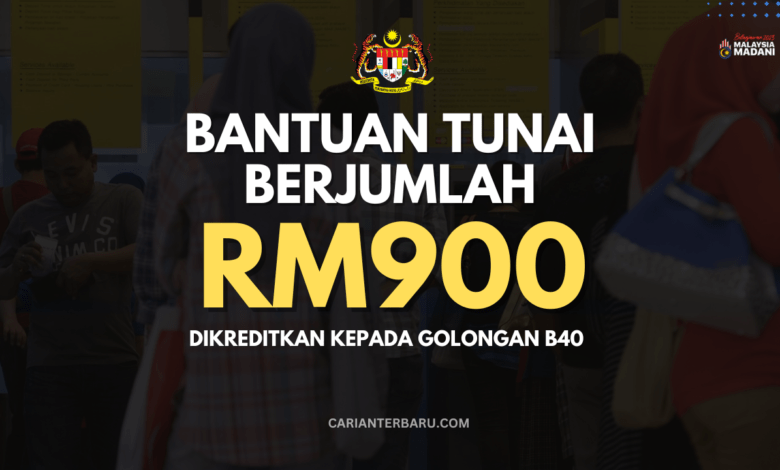 MySTR : Bantuan Tunai RM900 Akan Dikreditkan Kepada B40