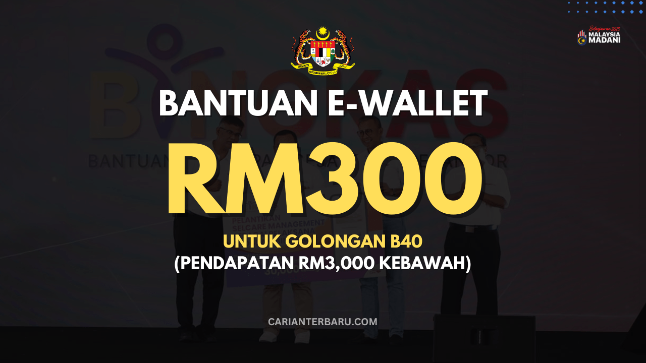 Kehidupan Sejahtera : Bantuan RM300 Untuk Kumpulan B40