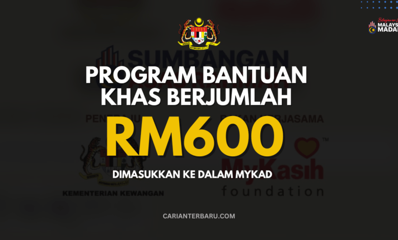 SARA : Bantuan Berjumlah RM600 Dimasukkan Dalam MyKad