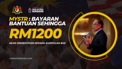 MySTR : Bayaran Sehingga RM1200 Akan Dikreditkan Kepada B40