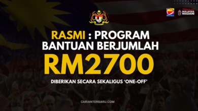 Rasmi : Bantuan Geran Pelancaran RM2,700 Untuk Rakyat