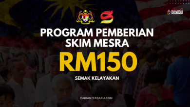 Rasmi : Pemberian Skim Mesra RM150 Untuk Mereka Yang Layak