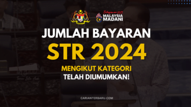 STR 2024 : Jumlah Bayaran Mengikut Kategori Telah Diumumkan