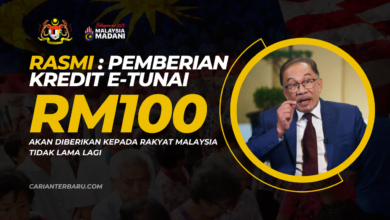 Rasmi : Pemberian E-Tunai RM100 Untuk Kumpulan B40 & M40