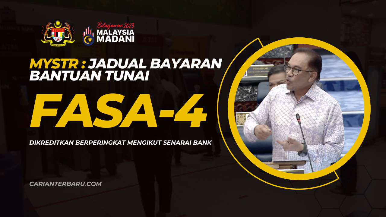 MySTR : Jadual Bayaran Fasa-4 Mengikut Senarai Bank Penerima