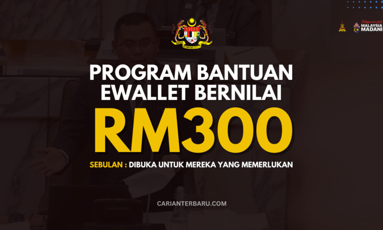 BINGKAS 2023 : Bantuan Ewallet Bernilai RM300 Setiap Bulan