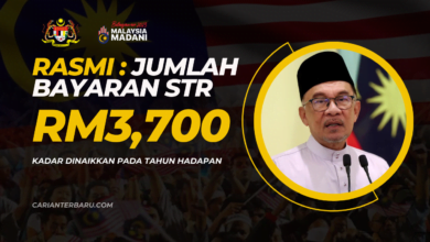 Rasmi : Jumlah Bayaran STR Dinaikkan Sehingga RM3,700