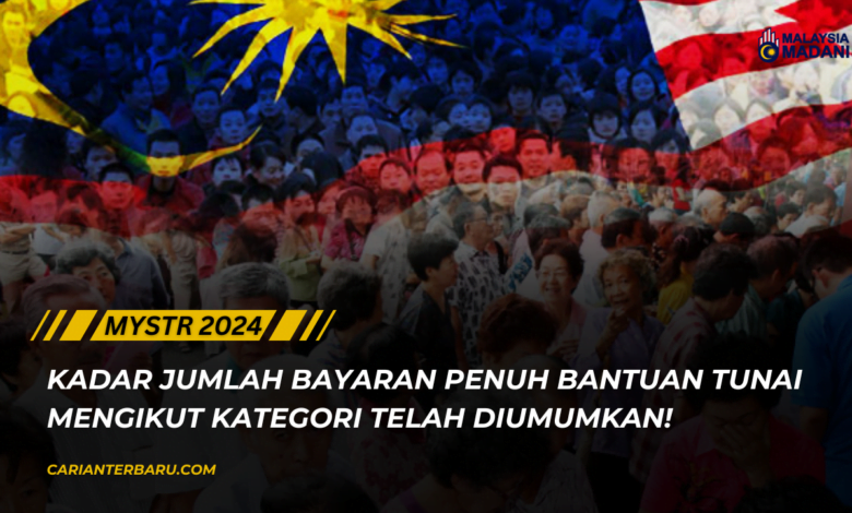 MySTR 2024 : Jumlah Bayaran Penuh Bantuan Mengikut Kategori