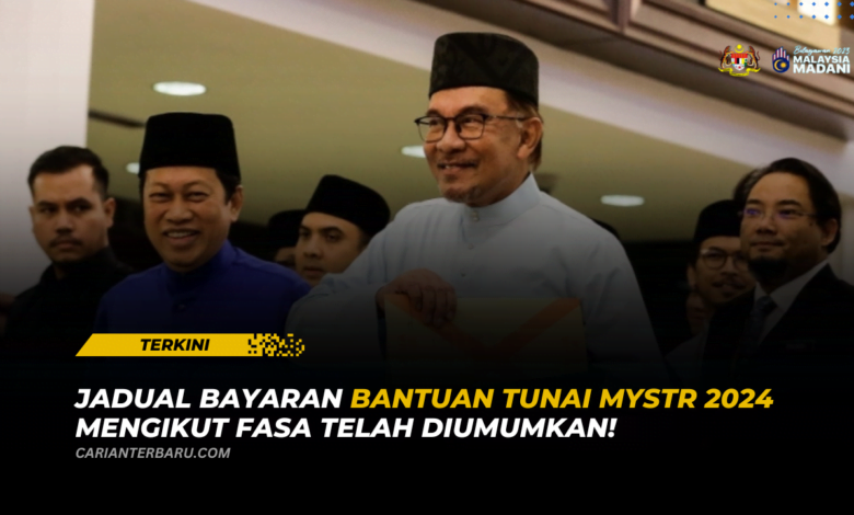 Bantuan Tunai MySTR 2024 : Jadual Bayaran Mengikut Fasa